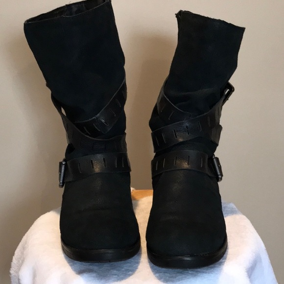 Cougar Black Leather, leather wrapped midi boot, waterproof size 11 - Picture 4 of 6